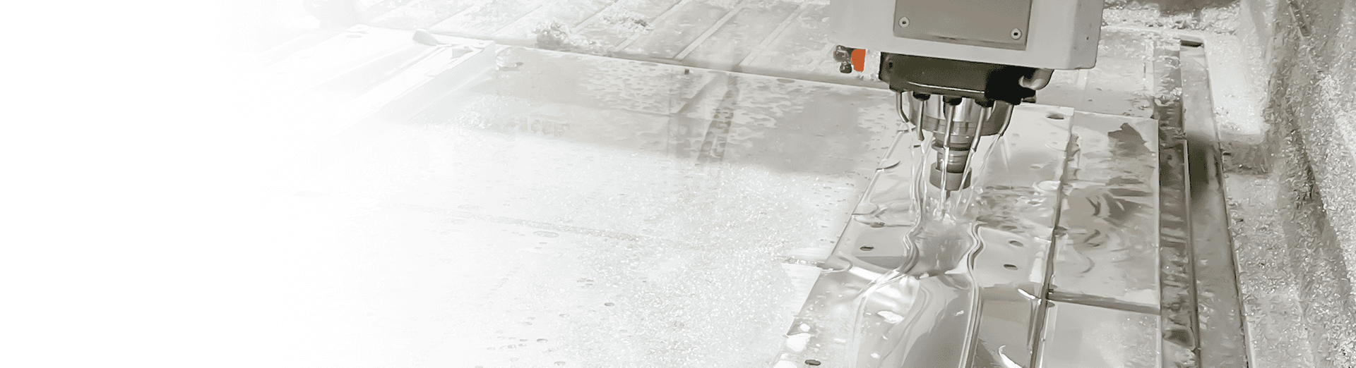 CNC machine cutting a propeller mold